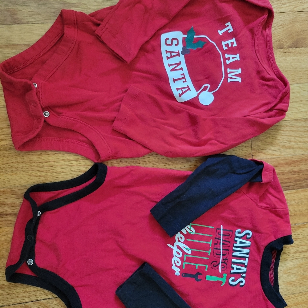 18m christmas bodysuits onsies for boy girl, GUC